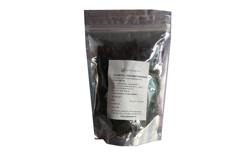 Spicescart.in Kudam Puli / Malabar Tamarind   Pack  250 grams